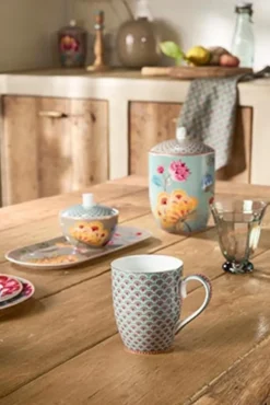 Pip Studio Blooming Tales muki 350ml sininen