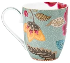 Pip Studio Blooming Tales muki 450ml sininen