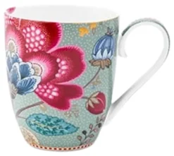 Pip Studio Blooming Tales muki 450ml sininen
