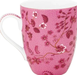 Pip Studio Jolie Flowers muki 350 ml pinkki
