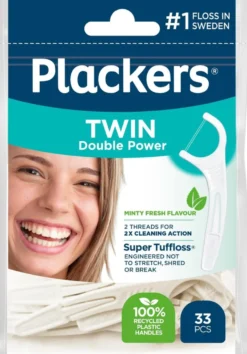 Plackers Twin Hammaslankain 33kpl