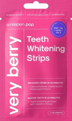 Pop Teeth Whitening Strips - Very Berry -hampaiden valkaisuliuskat