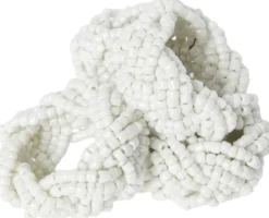 Portolino Living Beads serviettirengas 4 kpl valkoinen