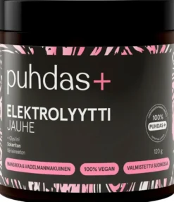 Puhdas+ Elektrolyyttijauhe Mansikka-Vadelma 120 g