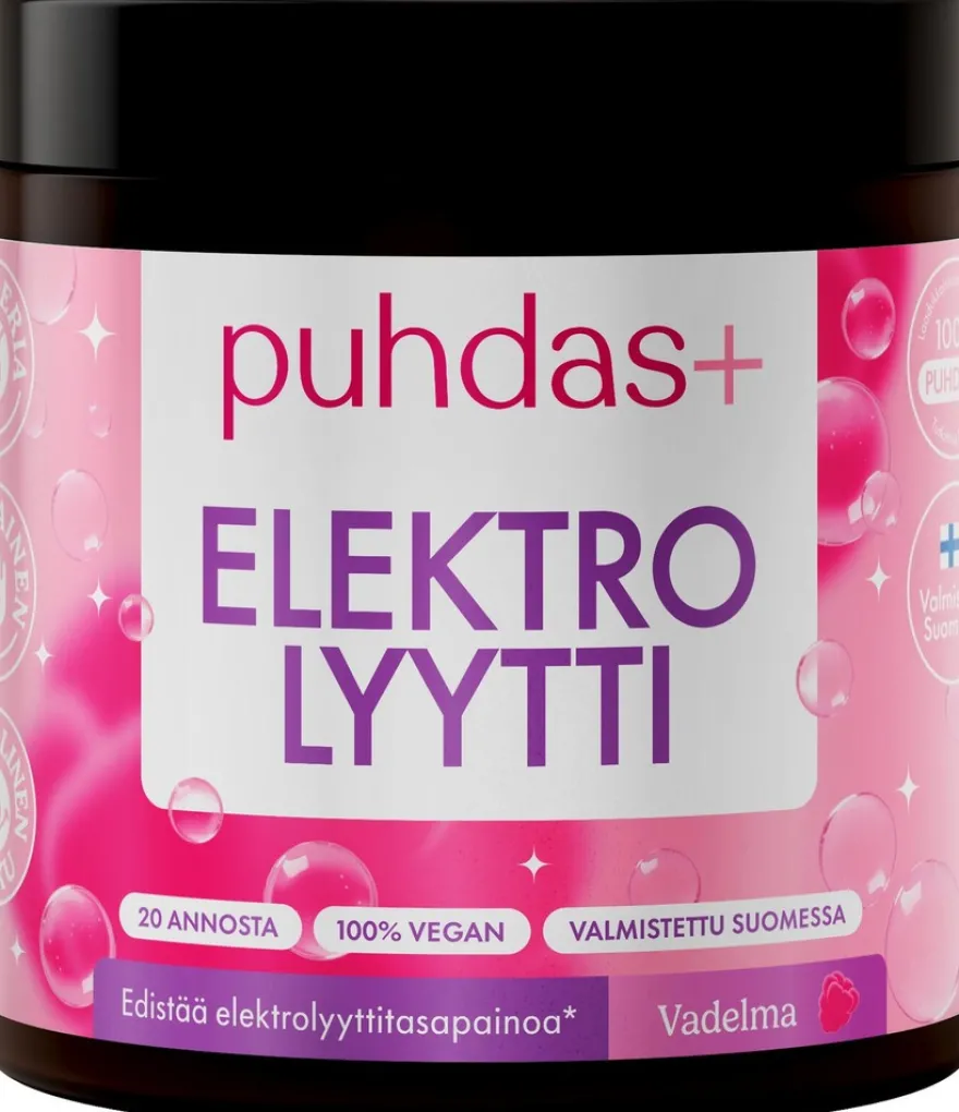 Puhdas+ Elektrolyyttijauhe Vadelma 120 g