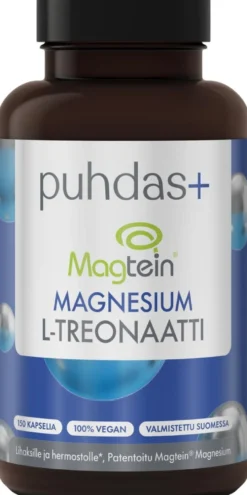 Puhdas+ Magtein Magnesiumtreonaatti 150 kaps