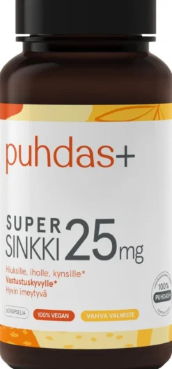 Puhdas+ Super sinkki 25mg 60kaps