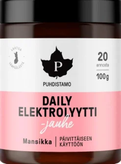 Puhdistamo Daily Elektrolyyttijauhe Mansikka 100 g