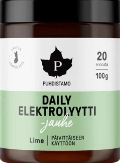 Puhdistamo Daily Elektrolyyttijauhe Lime 100 g