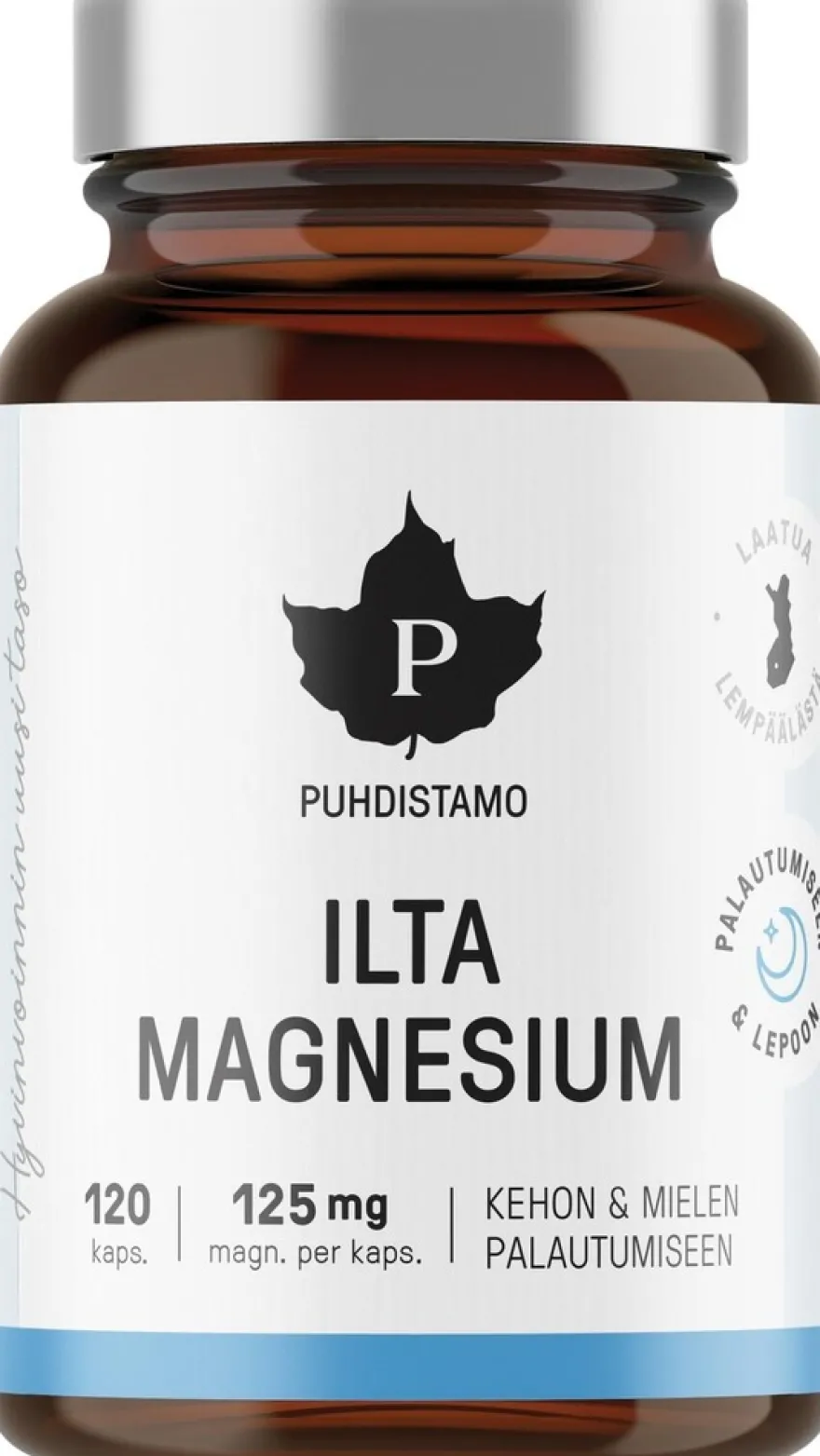 Puhdistamo Ilta Magnesium 120 kapselia