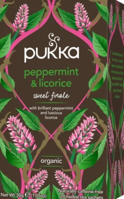 Pukka Yrttitee Peppermint & Licorice 20p