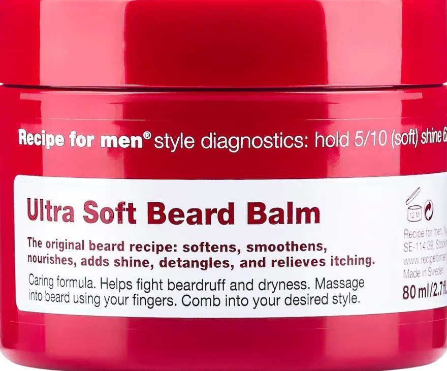Recipe for Men Ultra Soft Beard Balm partabalsami 80 ml