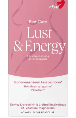 RFSU Lust & Energy 60 kpl Ravintolisä energian puutteeseen