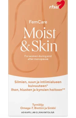 RFSU Moist&Skin 60 kpl Ravintolisä kuiville limakalvoille