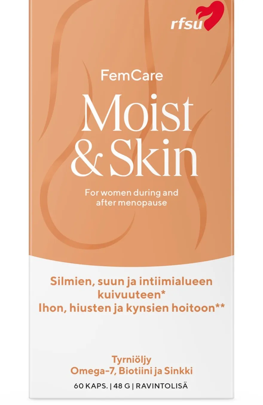 RFSU Moist&Skin 60 kpl Ravintolisä kuiville limakalvoille