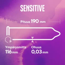RFSU So Sensitive 6kpl superohut kehon lämpöä välittävä lateksiton kondomi