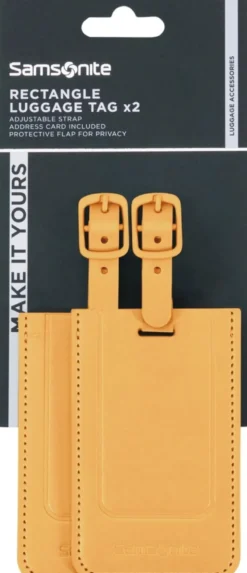 Samsonite TA REVOLUTION Rectangle Luggage Tag x2 nimilappu