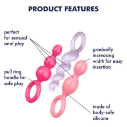Satisfyer Booty Call anaalitappi 3 kpl