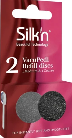 Silk'n hiomalevyt VacuPedi medium ja coarse 2 kpl