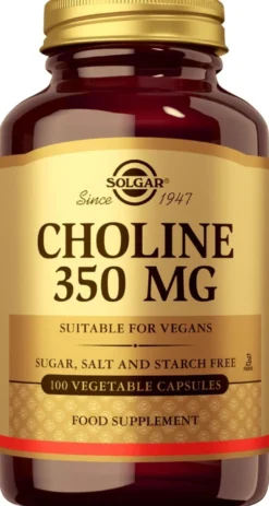 Solgar Choline Koliini 350 mg ravintolisä 100 kaps.