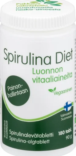 Spirulina Diet spirulinalevätabletti 180 tabl