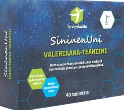 Terveyskaista SininenUni Valeriaana-teaniini 40 tabl.