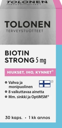 Tolonen Biotin 5 mg Strong 30 kaps.