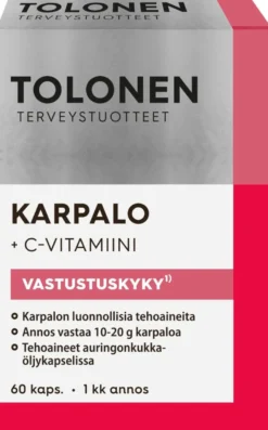 Tolonen Karpalo + C-vitamiini 60kaps