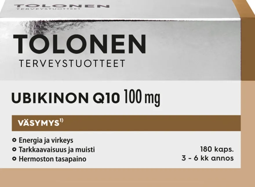 Tolonen Ubikinon Q10 100mg +B-vitamiinit 180kaps