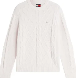 Tommy Jeans neule Tjm reg classic flag cable swtr