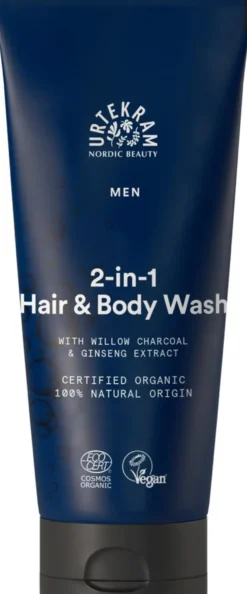 URTEKRAM MEN 2in1 Hair & Body Wash 200ml