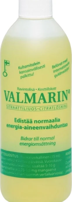 Valmarin sitraattiliuos 250ml