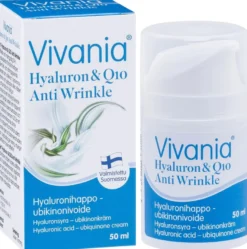 Vivania Hyaluron & Q10 Anti Wrinkle hyaluronihappo–ubikinonivoide 50 ml