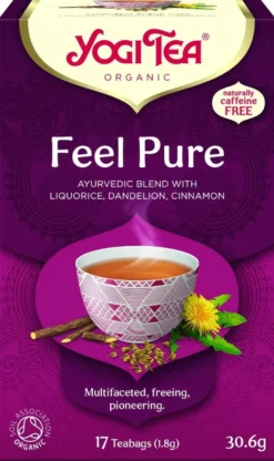 Yogi Tea Luomu Feel Pure Yrtti-maustetee Ayurvedinen 17x1,8g