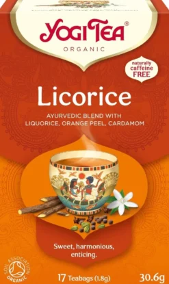 Yogi Tea Luomu Liquorice Maustetee Ayurvedinen 17x1,8g