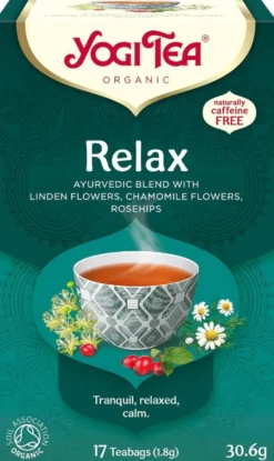 Yogi Tea Luomu Relax Yrtti-maustetee Ayurvedinen 17x1,8g