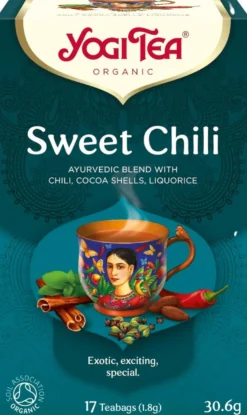 Yogi Tea Luomu Sweet Chili Yrtti- ja maustetee Ayurvedinen 17x1,8g