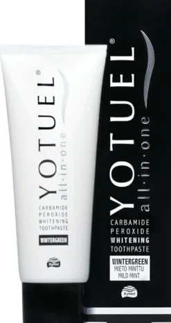 Yotuel All-In-One Whitening Toothpaste Wintergreen valkaiseva hammastahna, minttu 75 ml